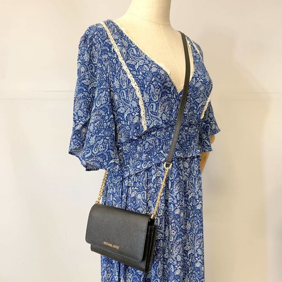 Michael Kors 35S0GTVC2L Jet Set Travel Medium Phone Crossbody Pebbled Leather - Picture 6 of 6